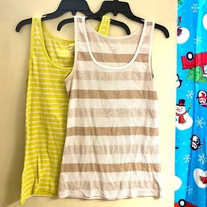 Two Old Navy tank tops